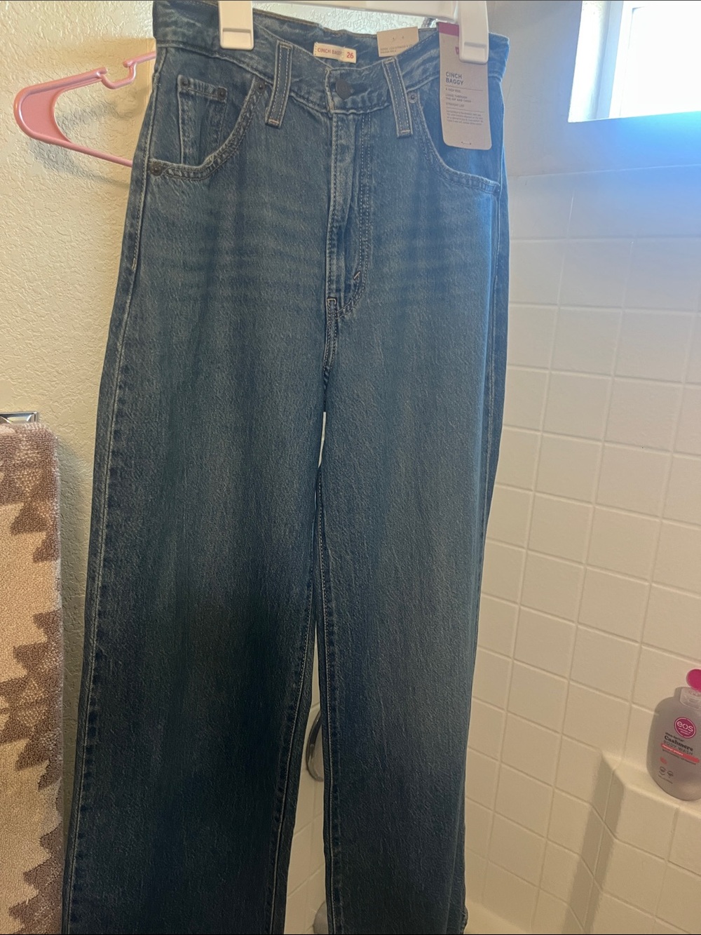 Levi's Dark Blue Straight-Leg Women's Jeans